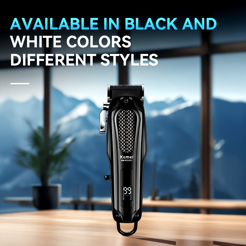 Cortapelos inalámbrico recargable por USB, recortadora eléctrica de barba, batería de litio