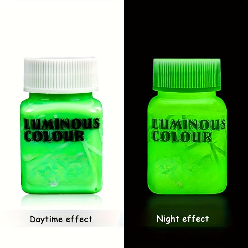 Glow-in-the-Dark Acrylic Paint 1.96oz for Crafts and Art Projects