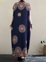 Женское платье макси в стиле бохо шик из вискозы с пейсли, зелёное, с V-образным вырезом и короткими рукавами