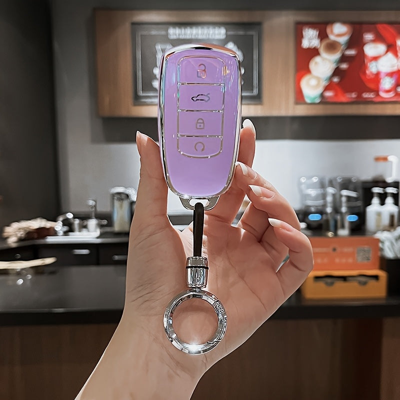 Premium TPU Key Fob Cover Case for Cars Scratch-Resistant Keychain Accessory