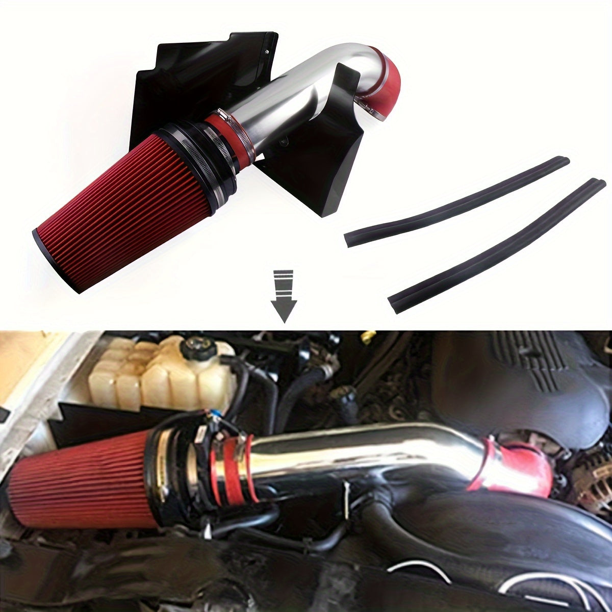 Car Cold Air Intake System Kit Aluminum Mushroom Head Filter for Vehicle Modification