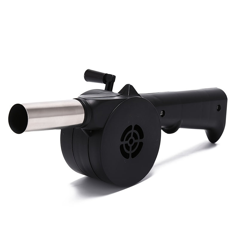 Manual Grill Fan Stainless Steel Portable Handheld Air Blower for BBQ Outdoor
