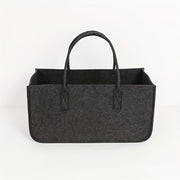 Extra-Large Firewood Carrier Bag with Dual Handles, Durable Felt, Portable