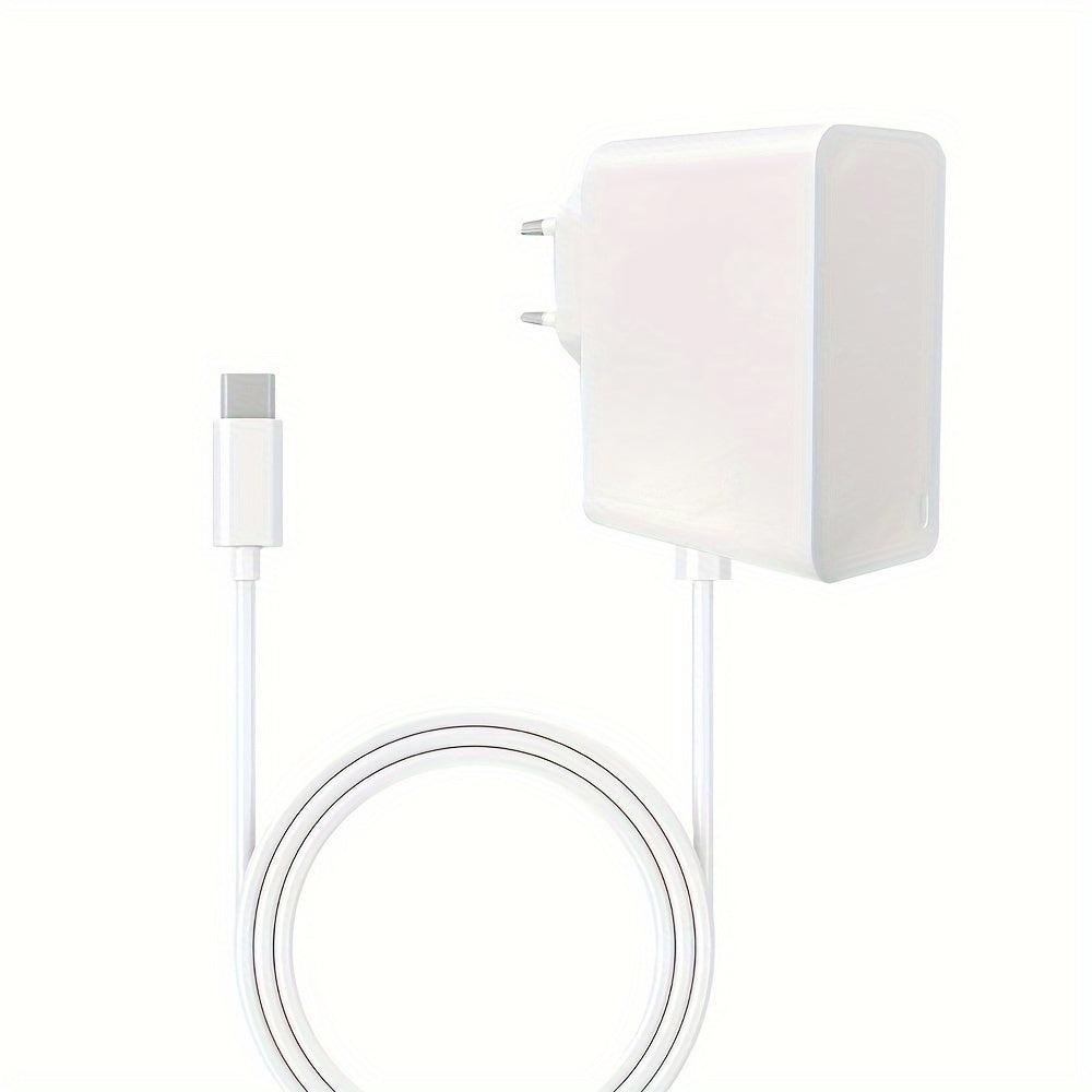 65W USB C GaN PD devor uchun zaryadlovchi, 150cm USB-C kabel bilan, noutbuklar va smartfonlar uchun