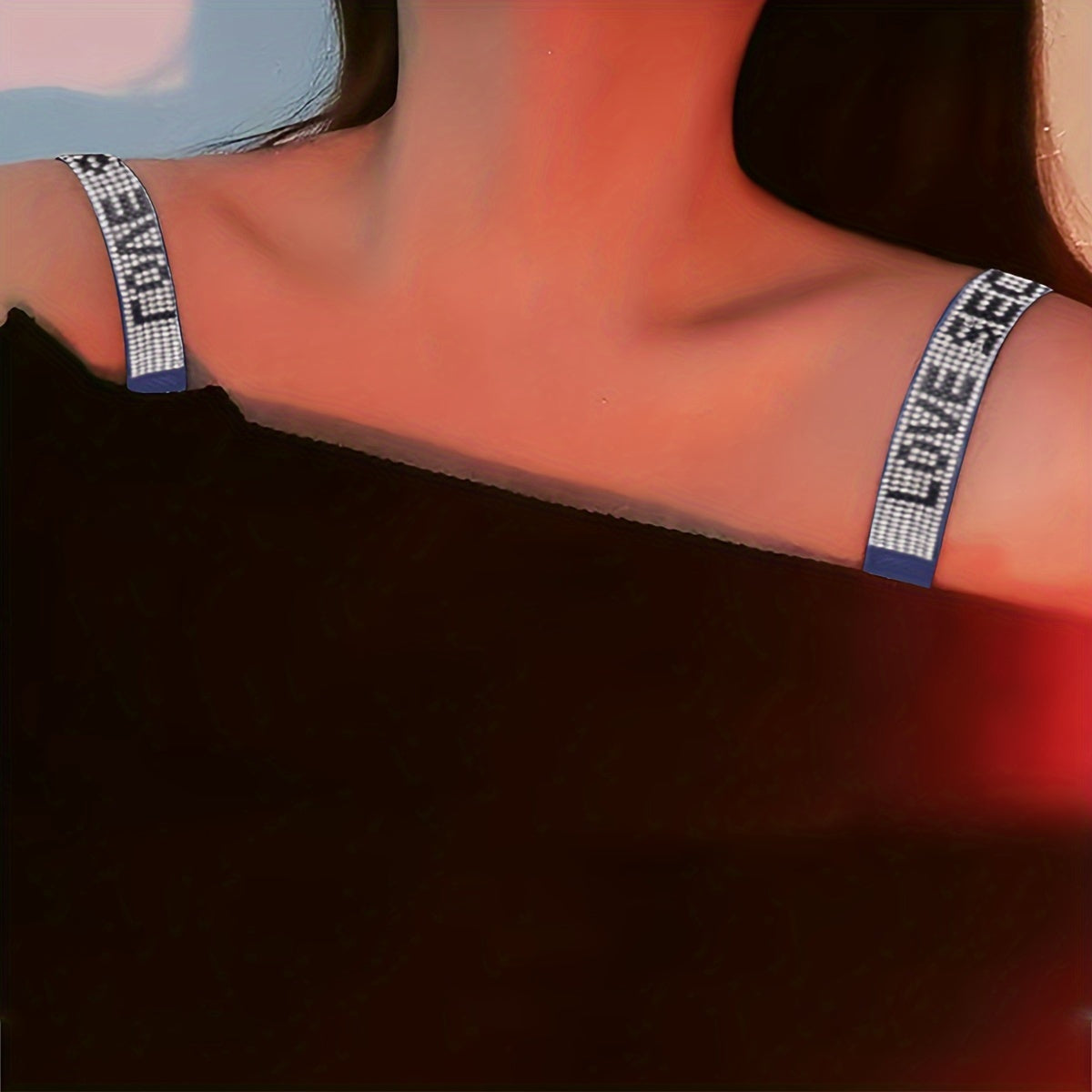 Rhinestone Elastic Bra Straps for Women's Lingerie Adjustable Underwear Accessories