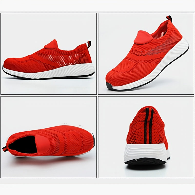 Ayollar uchun nafas oluvchi po'lat oyoq kiyimlari, teshilishiga qarshi, hidi yuvuvchi ish poyabzali