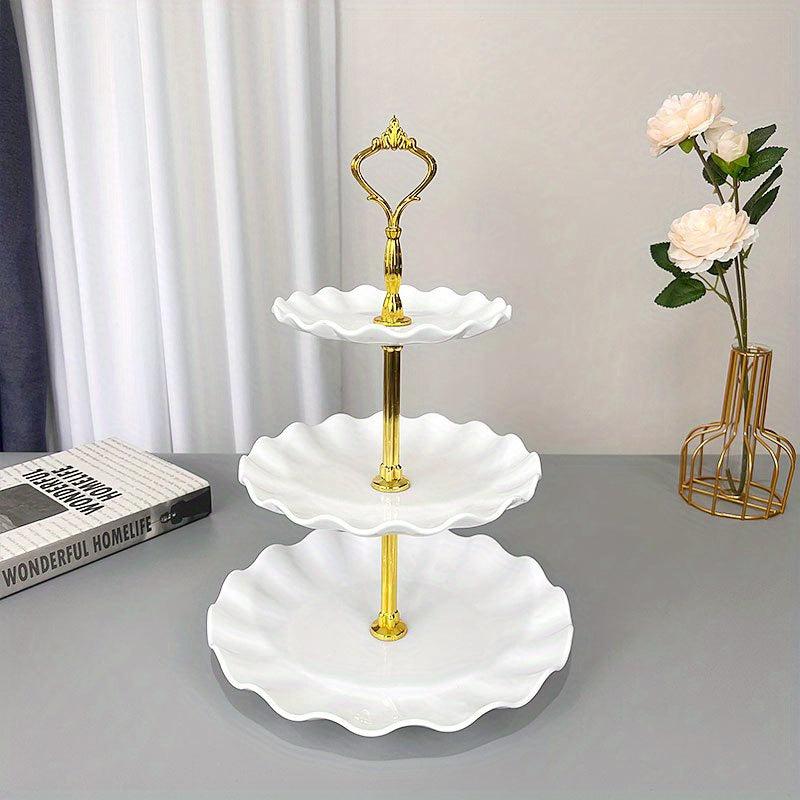 Plastic Dessert Display Tray for Weddings and Parties