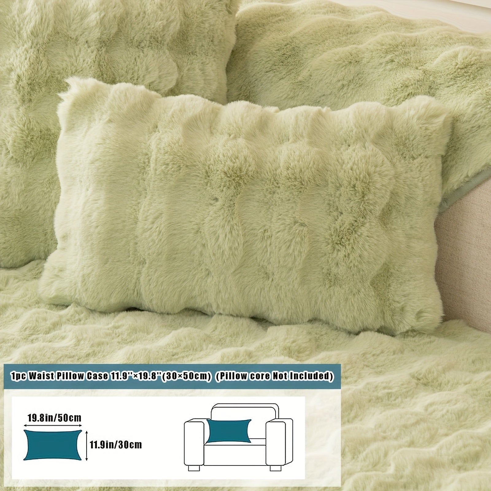 Имитация кролика плюшевая подушка-диван для домашних животных, дружелюбная к собакам с нескользящим чехлом для защиты мебели и декора в спальне, офисе или гостиной.