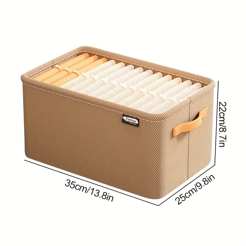 Large Capacity Foldable Clothing Storage Basket for Laundry and Organization