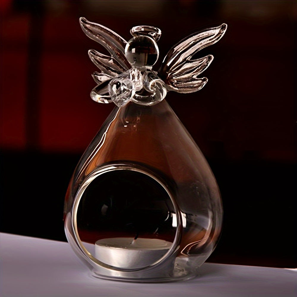 Angel-Shaped Glass Vase for Hydroponics Home Kitchen Decor