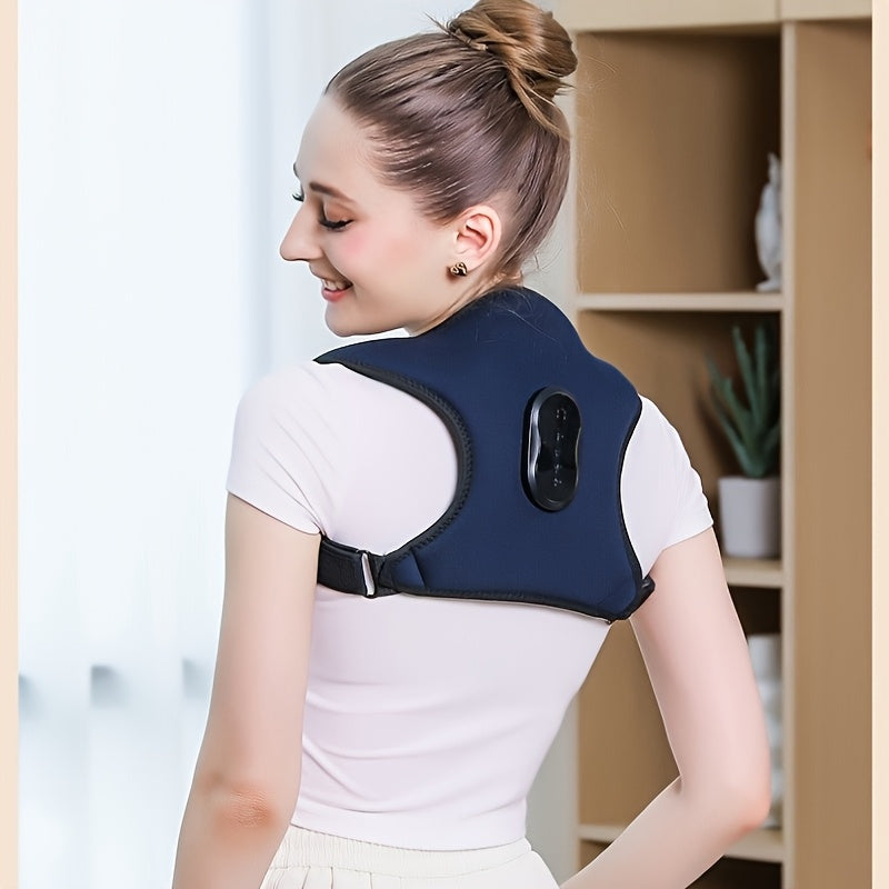 Portable Electric Back Massager with Heating Vibration Modes Wireless Remote