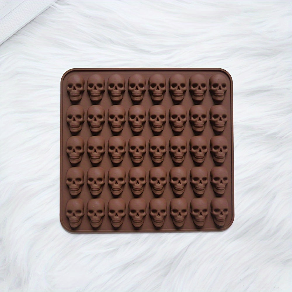 Silicone Skull Mold 40 Cavities for Baking Candy Chocolate Cookies Ice