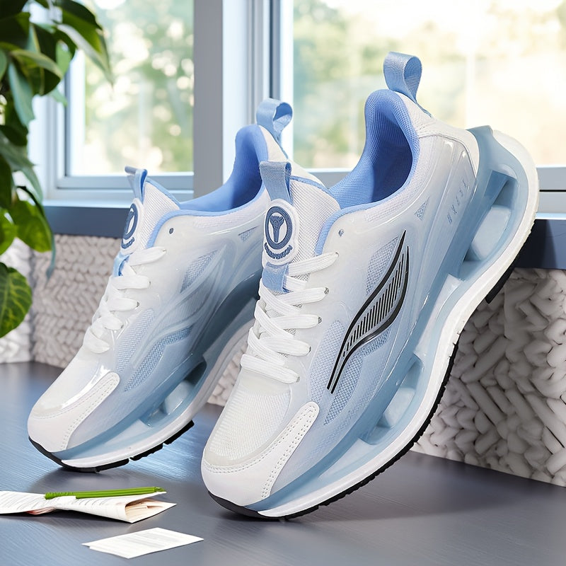 Women's Breathable Athletic Sneakers Lightweight Non-Slip White Blue