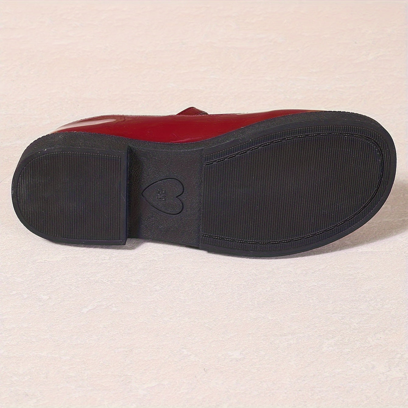 Women's Mary Jane Flat Shoes Faux Leather Solid Color Slip-On Rubber Sole All-Season Comfort