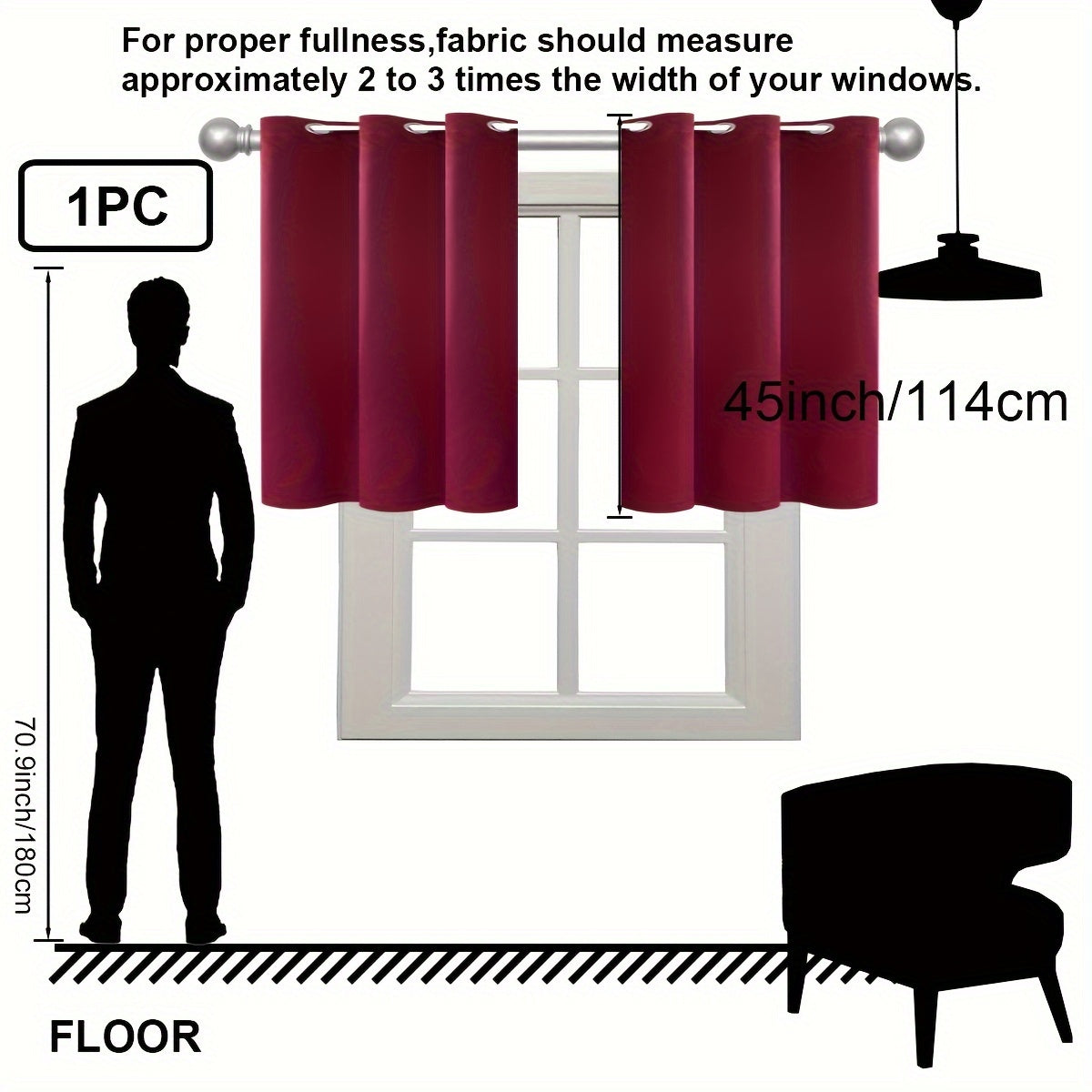 Insulation Blackout Circle Curtains for Bedrooms and Living Rooms Noise Blocker