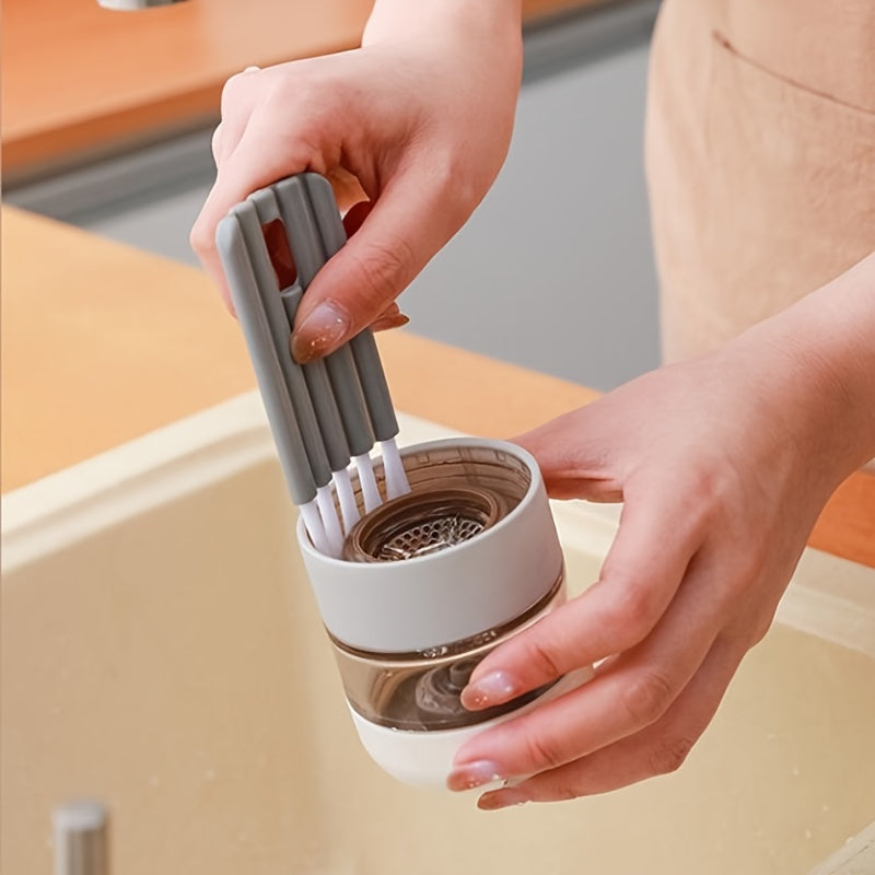 Multi-Purpose Cleaning Brush for Keyboard, Cup Lids, Bottle Caps, and Vents