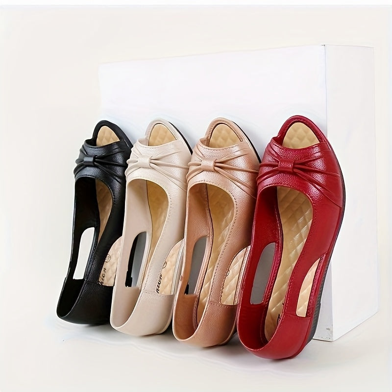 Women’s Lightweight EVA Peep-Toe Flat Sandals for Summer Beach Casual