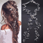 Elegant Fairy-Style Pearl and Braided Hairband for Bridal Wedding Accessories