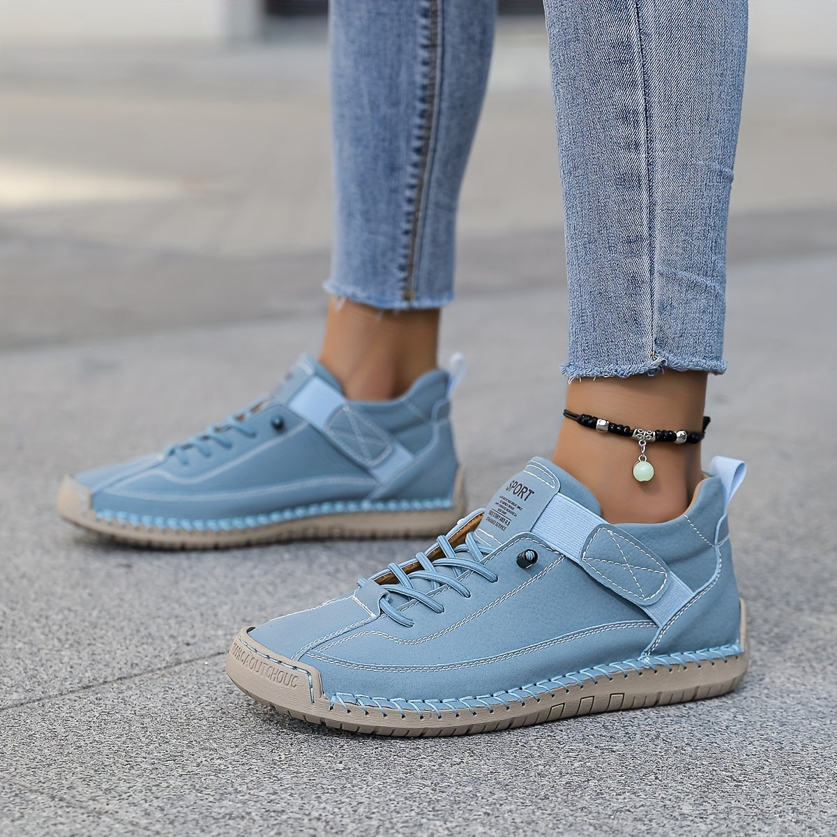 Ayollar uchun nafas oladigan tizzali sport poyafzali, yostiqlangan ichki qismi, sirpanmaydigan va bardoshli