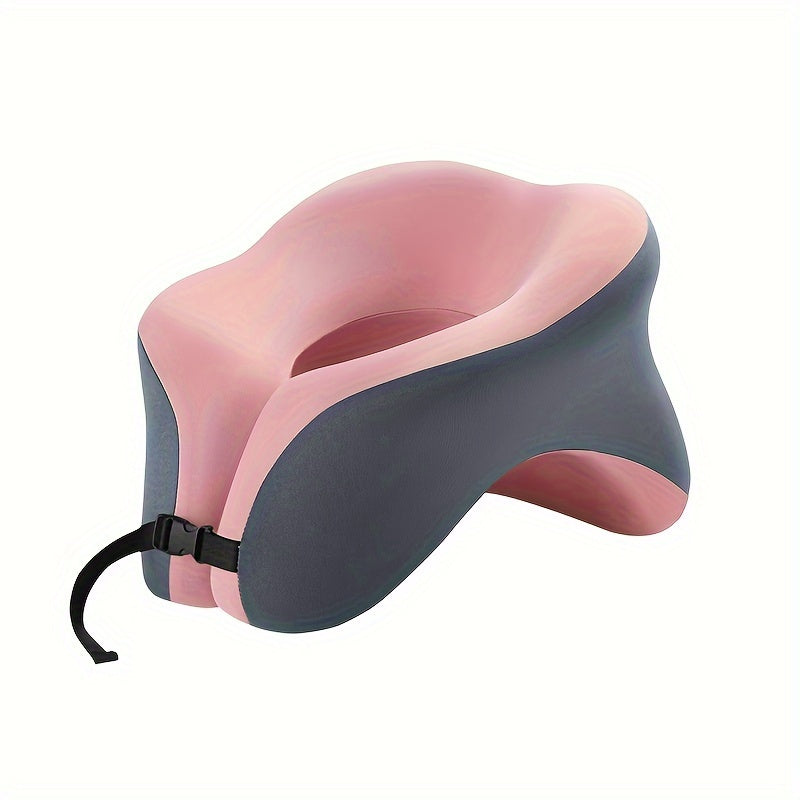 Подушка U-образной формы с мемори-фоамом для путешествий, кемпинга и офисного использования, обеспечивает поддержку шеи и шейного отдела. Может использоваться в самолетах, автомобилях и дома. Отлично подходит для сна лицом вниз.
