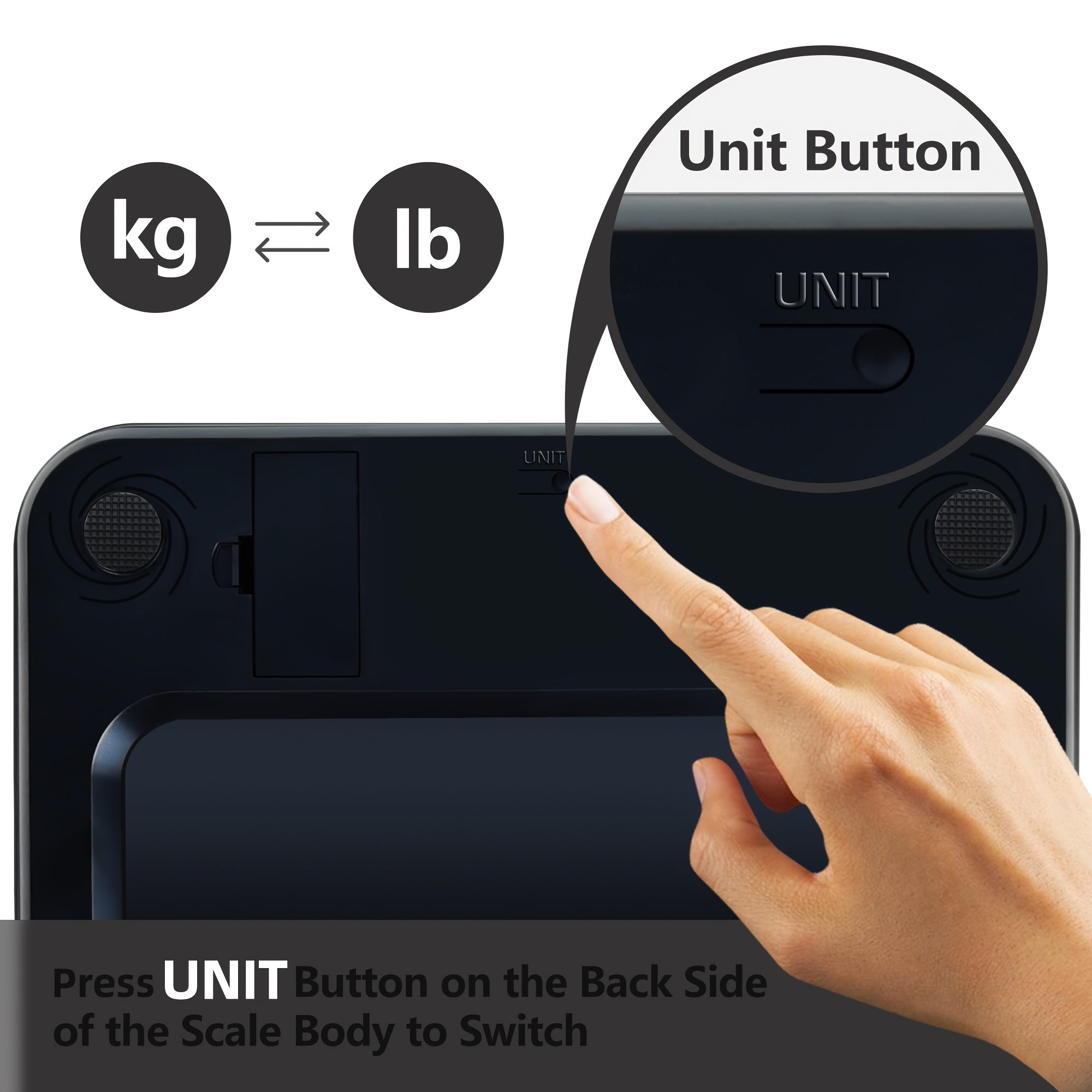 Stylish body fat scale for home and fitness use accurate weight measurement