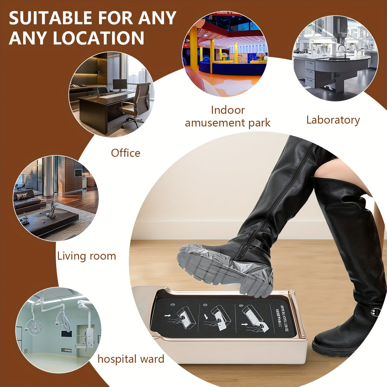Indoor Plastic Shoe Covers for Home and Hospital|One-Time Use, Floor Protection