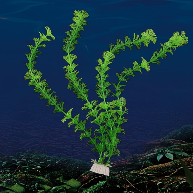 Artificial Aquarium Plants PVC Fake Fish Tank Landscaping Green Underwater Decor