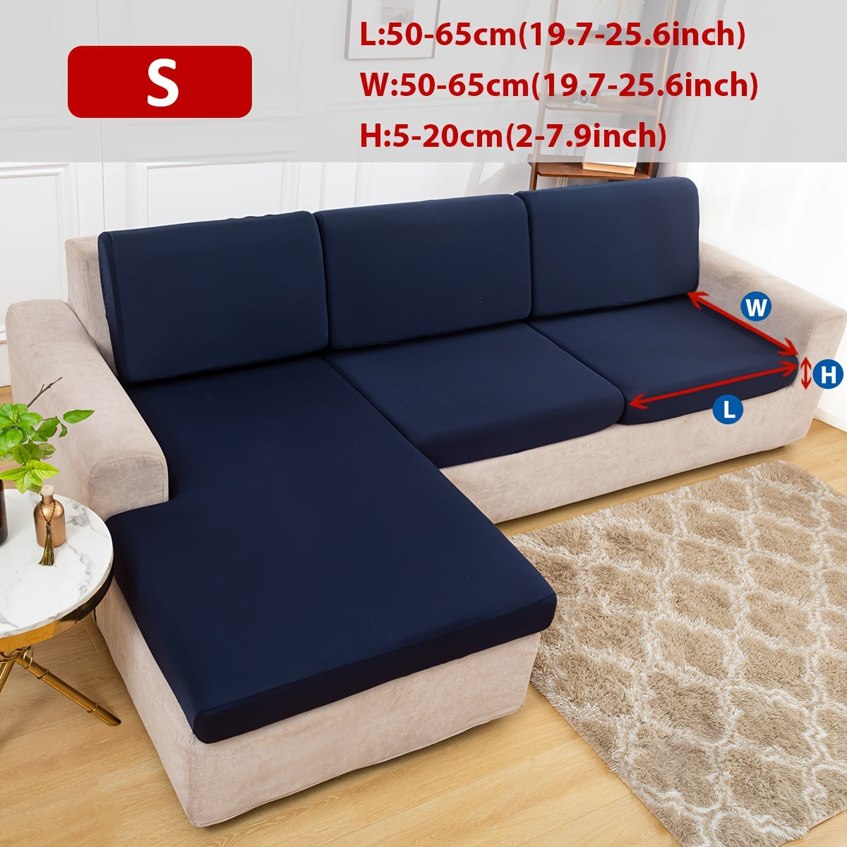 Klassik cho'ziladigan divan qoplamasi, armchair'dan bo'lak divanlargacha mos keladigan elastik lenta slipcover, mashinada yuviladigan polyester va spandeks aralashmasi, bitta o'rindiqdan to'rt o'rindiqli divanlargacha mos keladi.