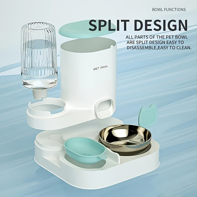 Avtomatik mushuk va kichik itlar uchun suv va ovqatlantiruvchi 3.5L Elektr bo'lmagan bardoshli plastmassa