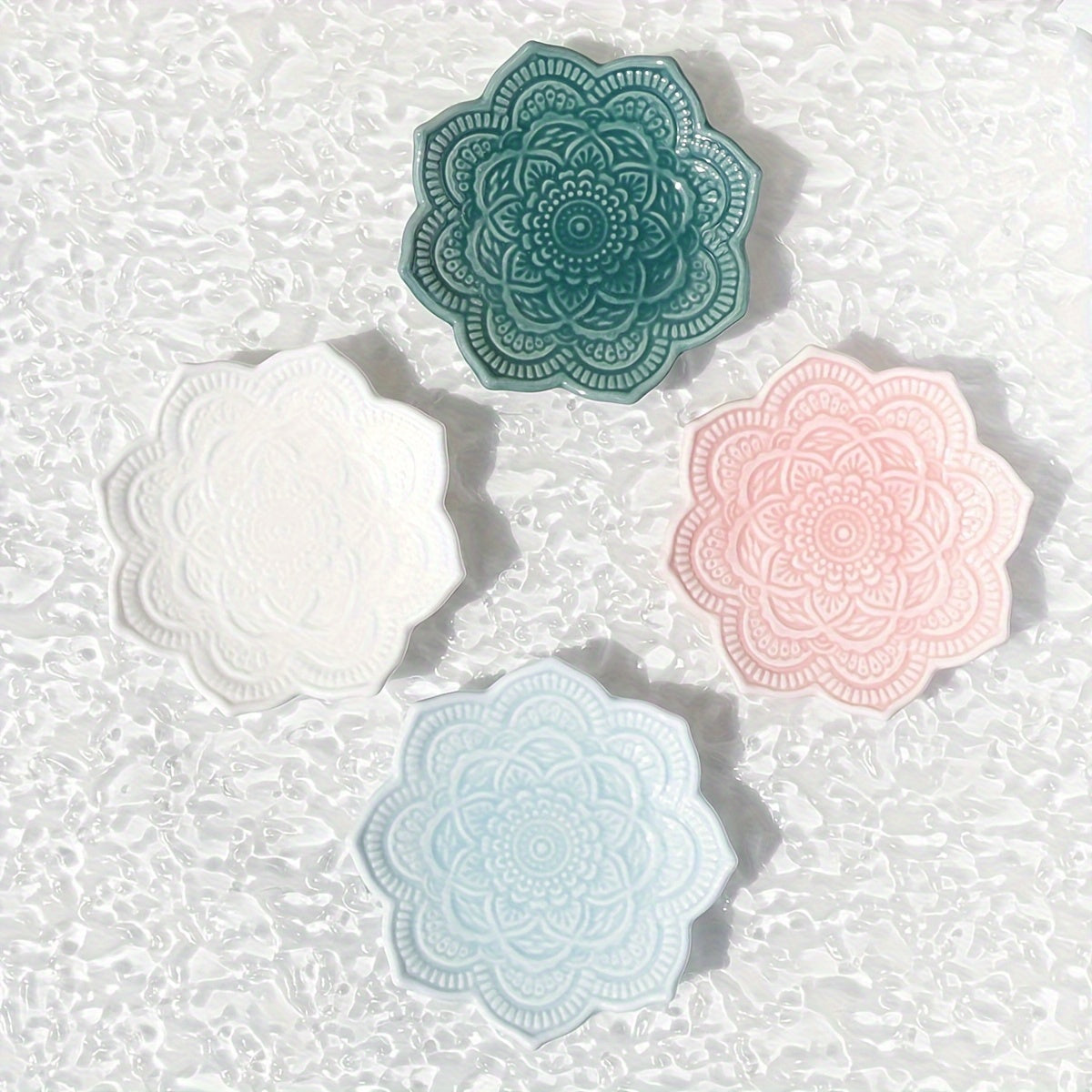 Mandala zargarlik taxtasi gullli plita uchun quloq taqilishi, uzuklar, bilaguzuklar uchun uy bezaklari