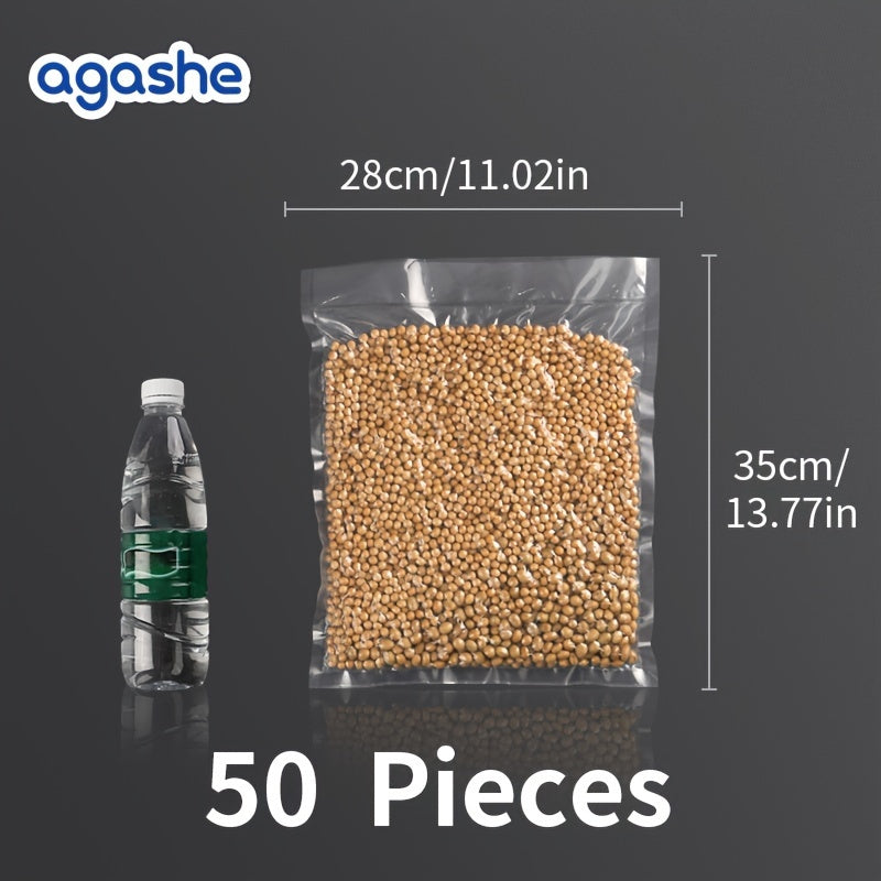 50 dona Og'ir Vaznli Suvni Yopish uchun Qoplar, Oziq-ovqatni Saqlash, Pichoqga chidamli, Muzlatgichda Saqlash