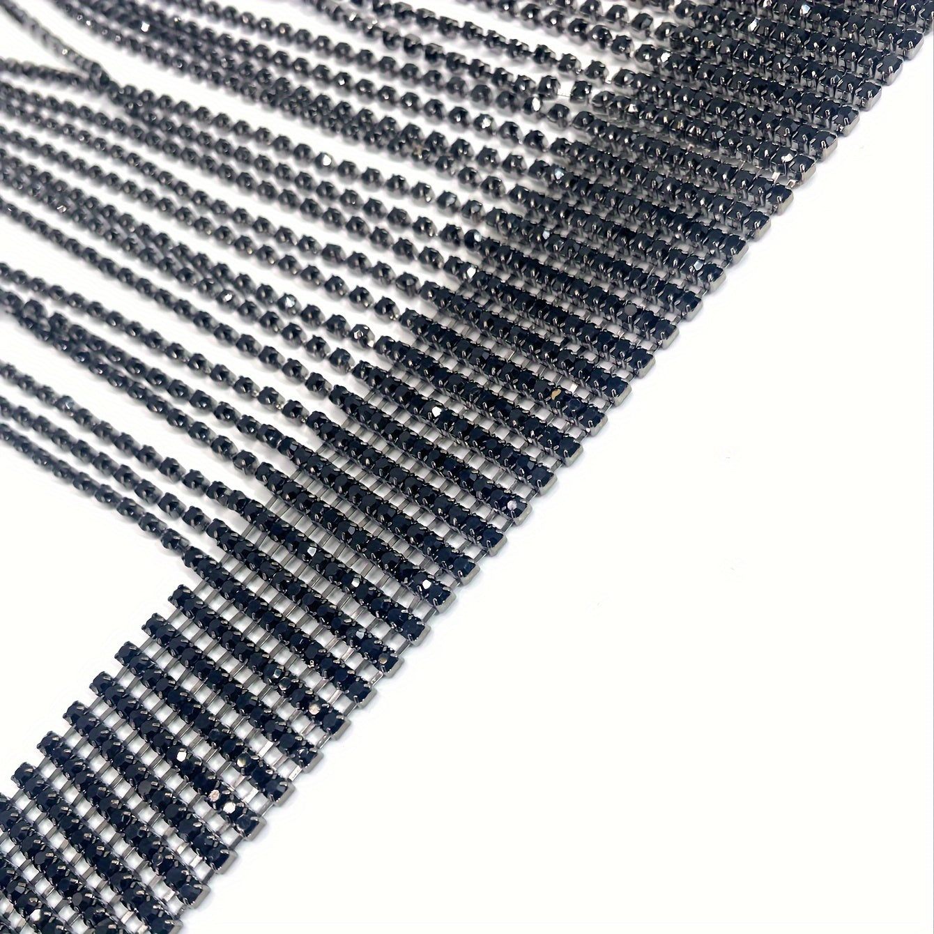 Rhinestone Tassel Necklace for Elegant Party Wear Jewelry for Nightclub Events