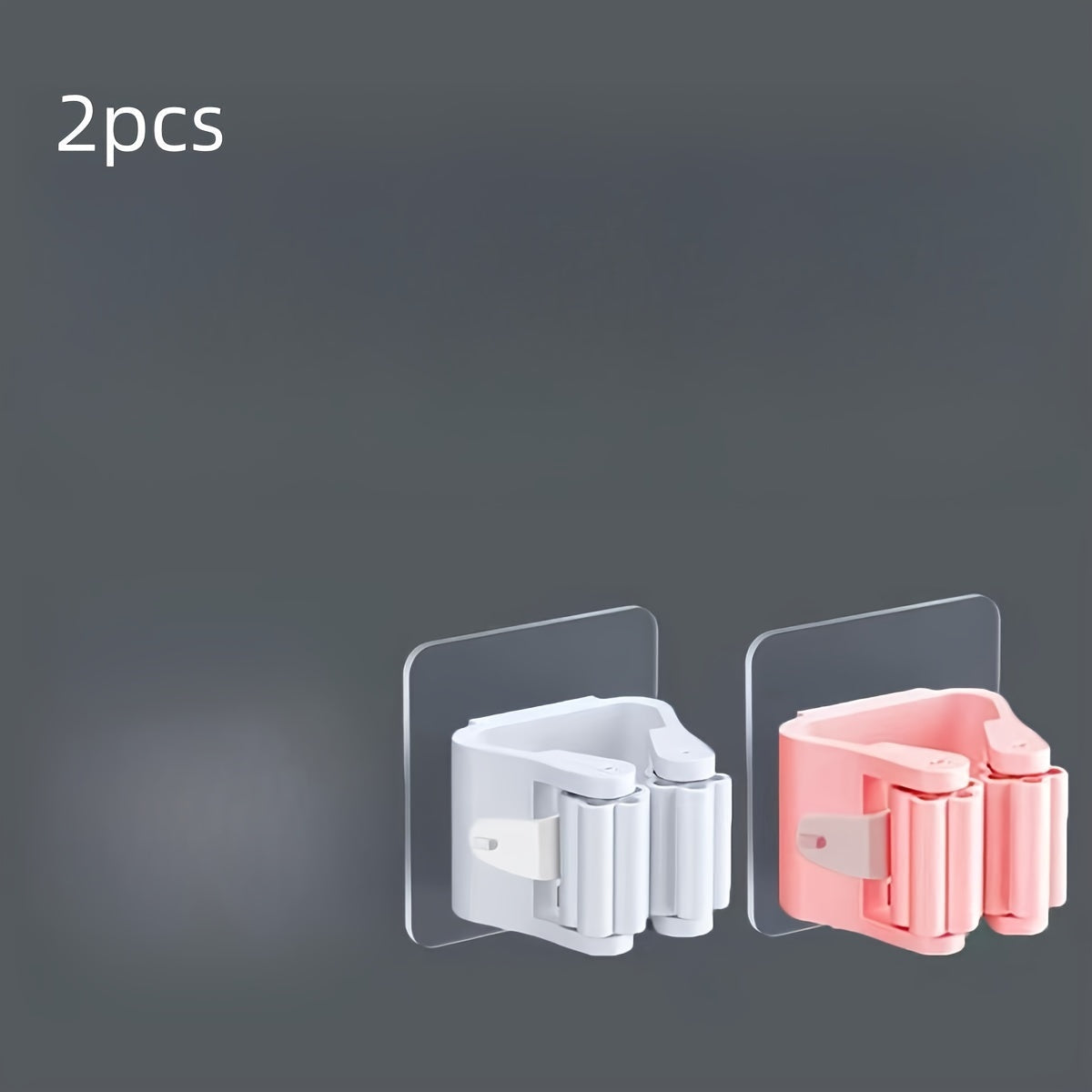 Двухсекционный настенный держатель для швабры и метлы без сверления, полка для хранения для кухни и ванной