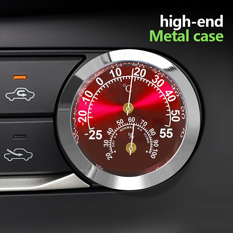 Мини-градусник 2-в-1 для автомобиля, измеритель влажности и температуры, немагнитный