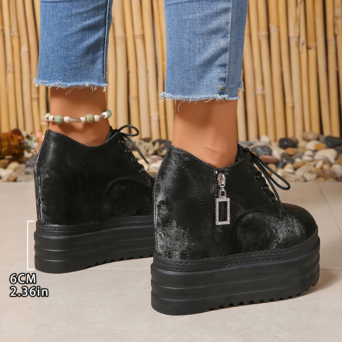 Women's Platform Sneakers Spring Autumn Thick Sole Casual Shoes