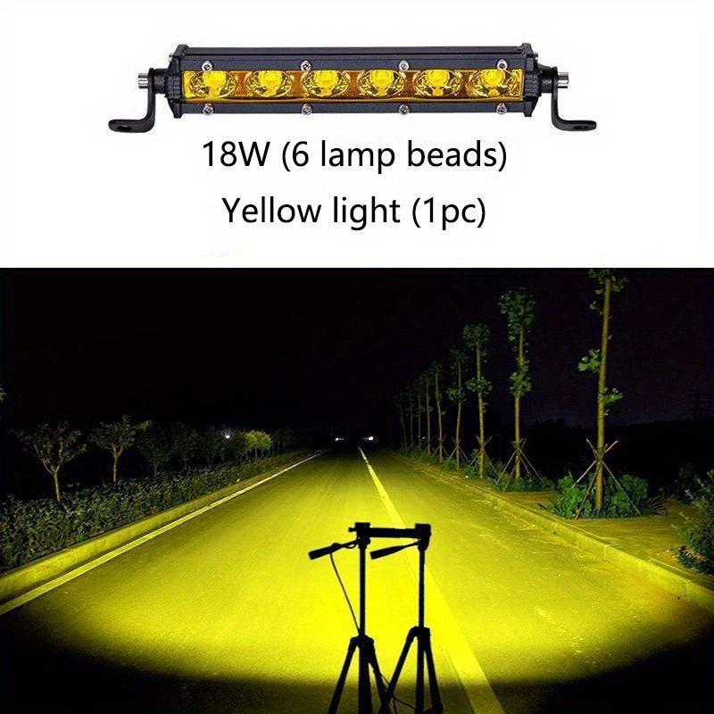 Светодиодная рабочая панель для автомобиля 17,78 см 6000K белый желтый внедорожник внедорожник лодка