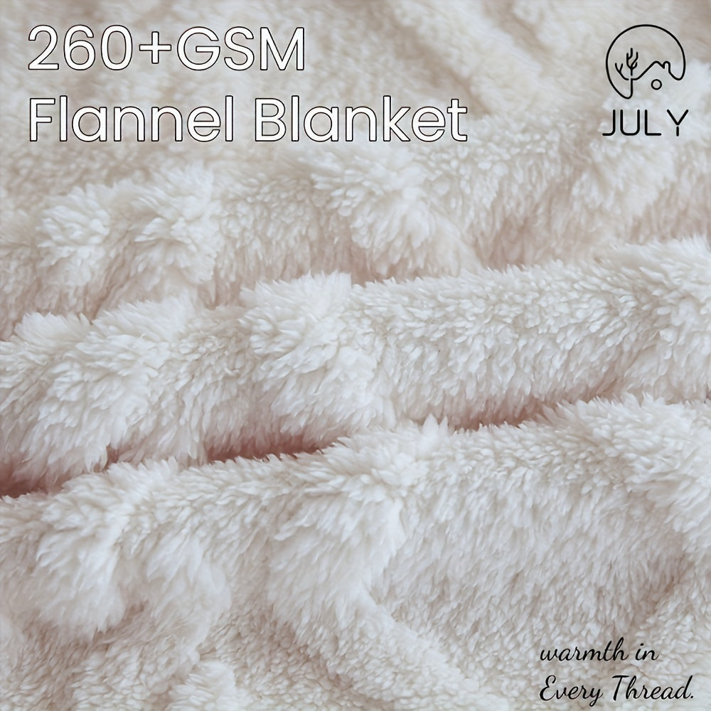 Solid Color Jacquard Velvet Single Bed Blanket Thickened Warm Air Conditioning Throw