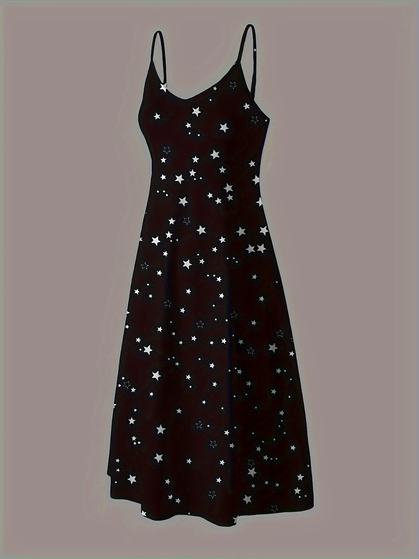 Vestido sin tirantes de estampado celestial azul marino para mujer, ropa casual de temporada, ropa de descanso