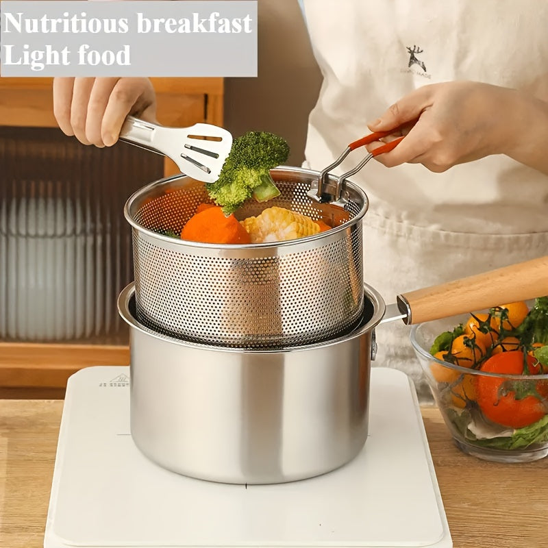 3-Donali zanglamas po'latdan yasalgan oshxona to'plami Sut qozoni Qovurilgan pan O'simlik yog'li qozon Elektr pechda pishirish uchun