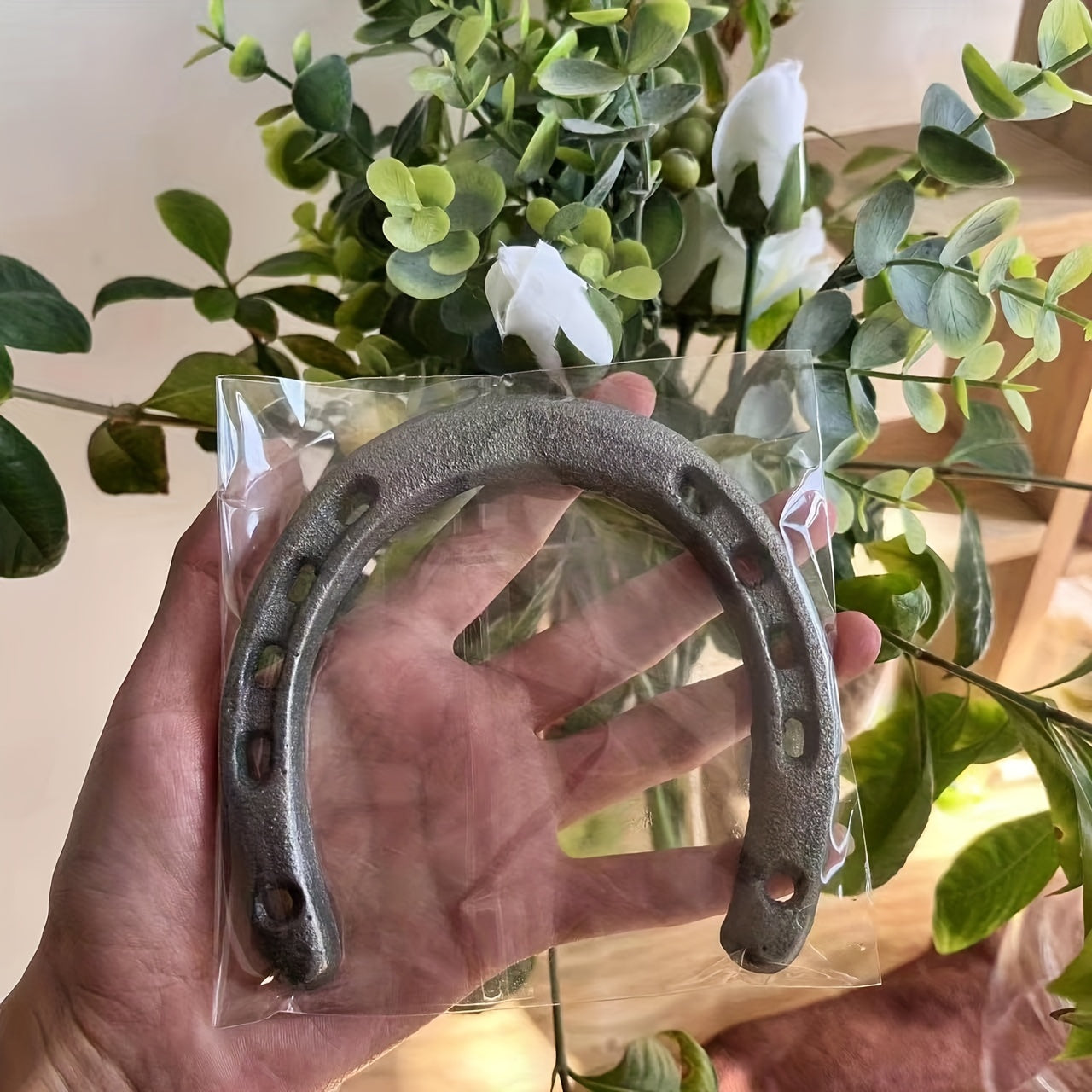 Iron Horseshoe Wall Decor for Horses and Parties