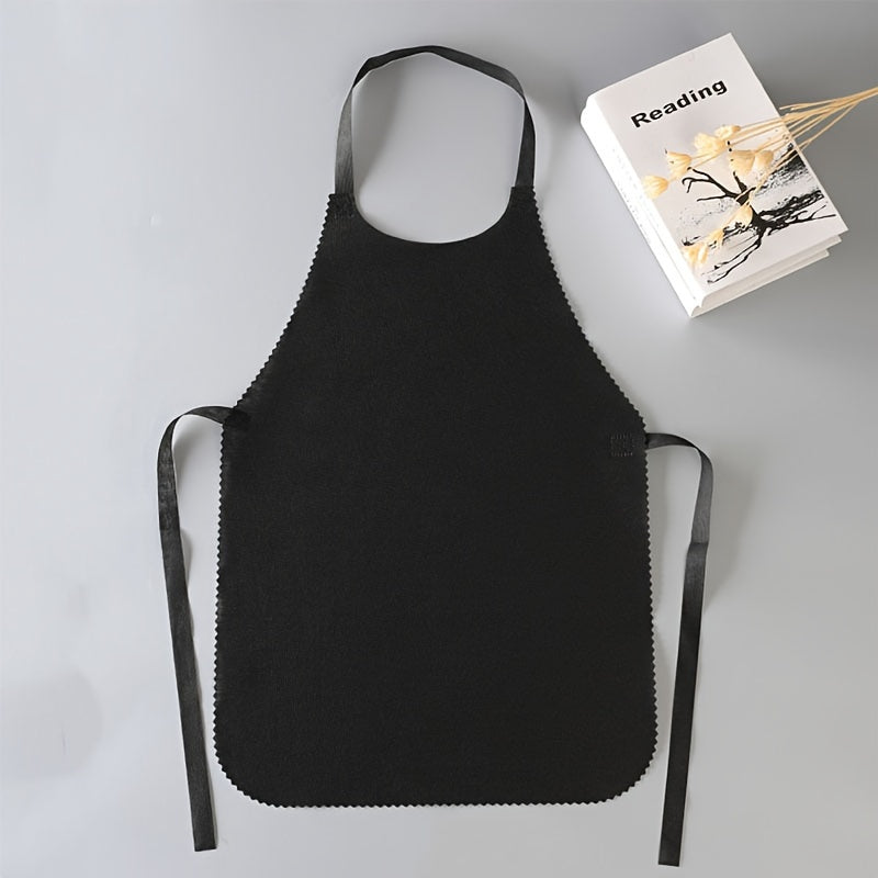 Partiyalar va kechki ovqatlar uchun bir martalik apron, issiq qozon pishirish uchun mo'ljallangan, to'qima bo'lmagan, bir rangli, kattalar va yoshlar uchun