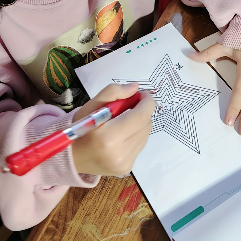 Libro de rompecabezas para niños de 3 años en adelante, entrenamiento de concentración y cerebro, juego de laberinto, juguete