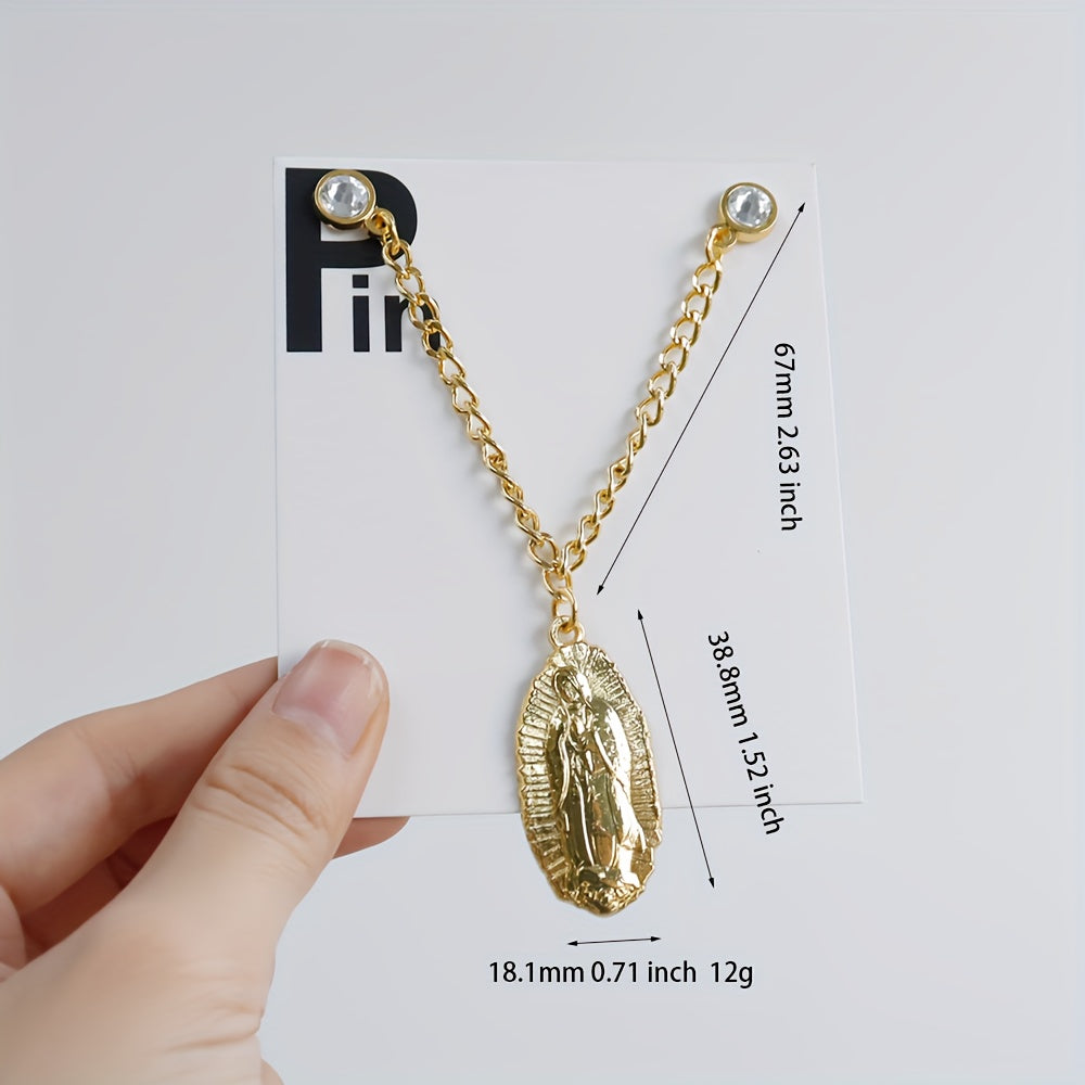 Religious Pendant Hat Chain Pin Set for Baseball Caps Men Accessories