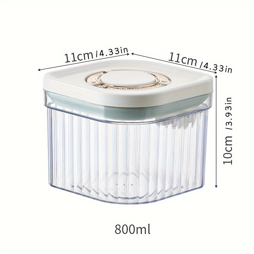 Yopiq qopqoq va formula saqlash uchun alohida bo'limlari bo'lgan ko'chma sut kukuni idishi, yosh bolalar uchun mos.