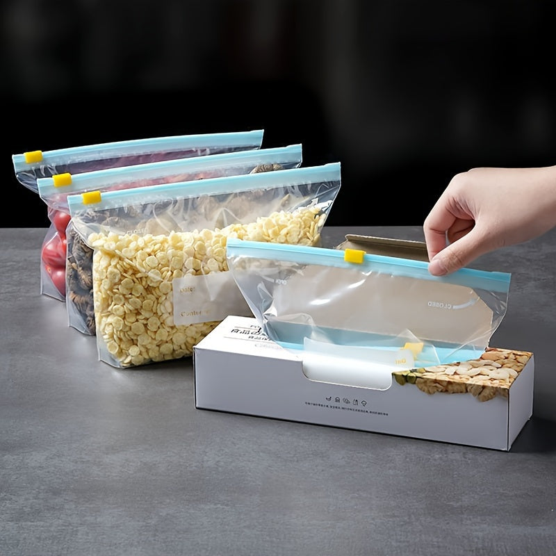 Vacuum Food Storage Bag with Zipper Seal for Refrigerator and Freezer