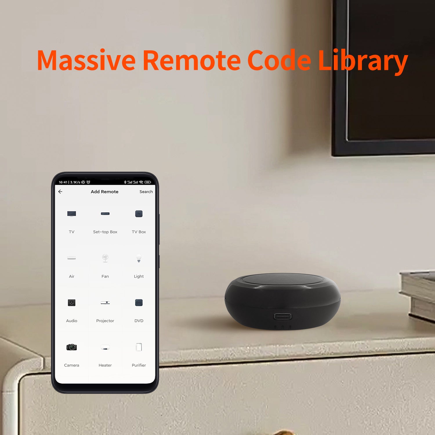 WiFi Smart Home Remote Control Hub with IR Controller Compatible with Alexa Tuya App and Smart Life