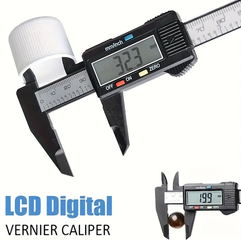 Calibrador digital de 6 pulgadas con LCD, calibrador vernier para medición de precisión