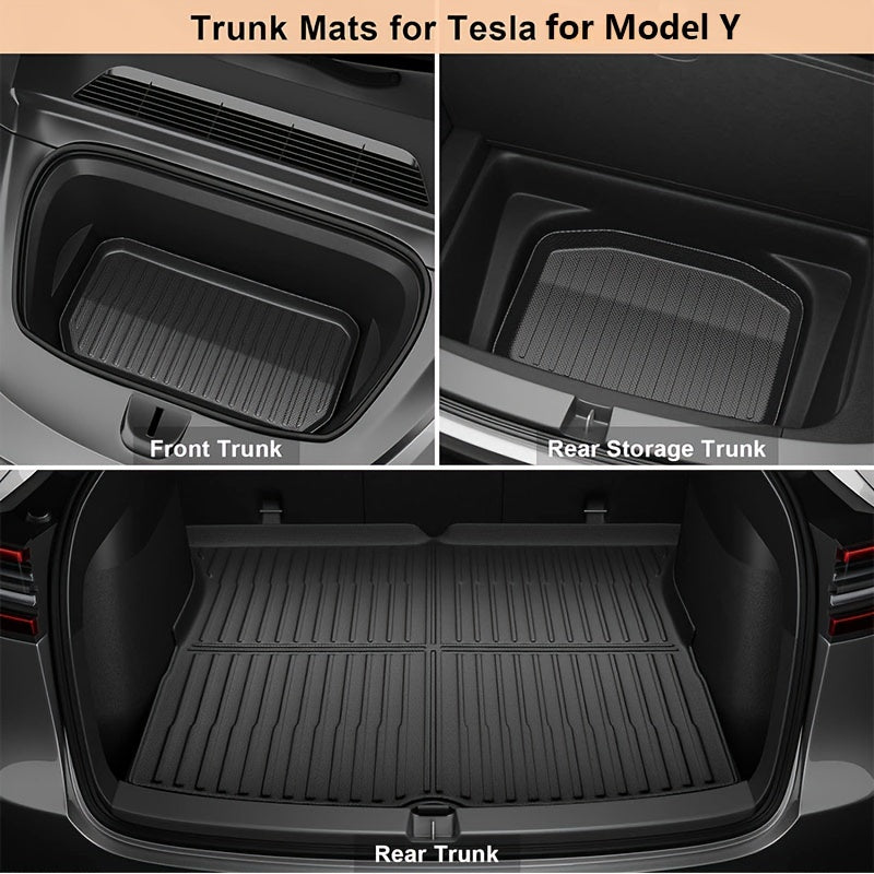 6-to'plam TPE Avtomobil politsalari Model 3 Y uchun barcha ob-havo sharoitlariga mos, suv o'tkazmaydigan, sirpanmaydigan