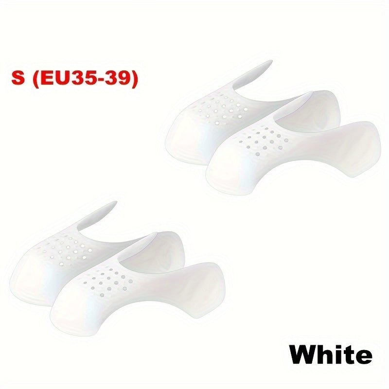 2 Pairs Anti-Wrinkle Shoe Stretchers for Sneakers Black White