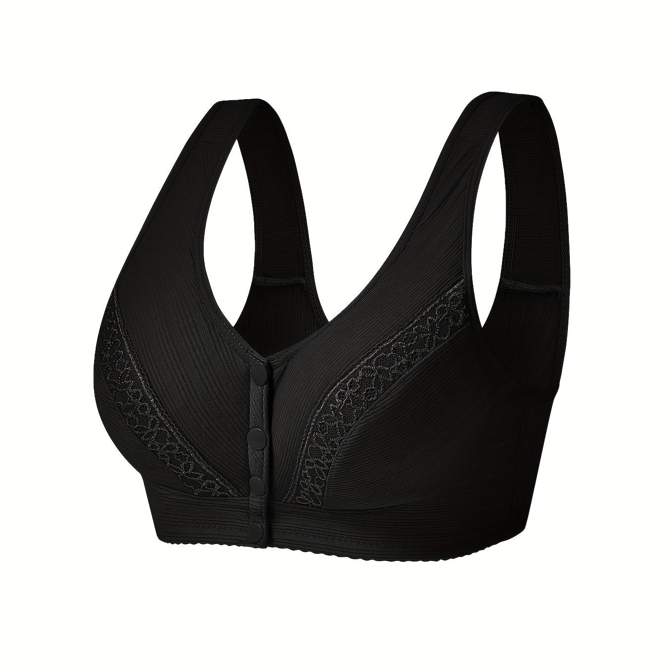 Wireless Bralette for Women Front-Buttoned Lingerie Underwear